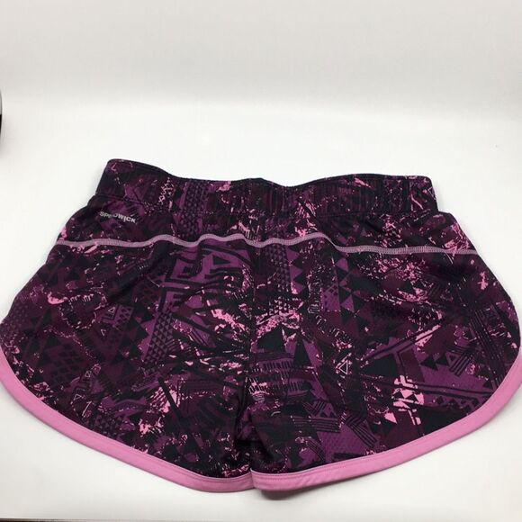 Reebok Speedwalk Running Shorts Purple lavender graphic print women’s size Small - Picture 4 of 11